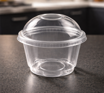 Envases PET Vaso transparente de 8oz tapa cúpula