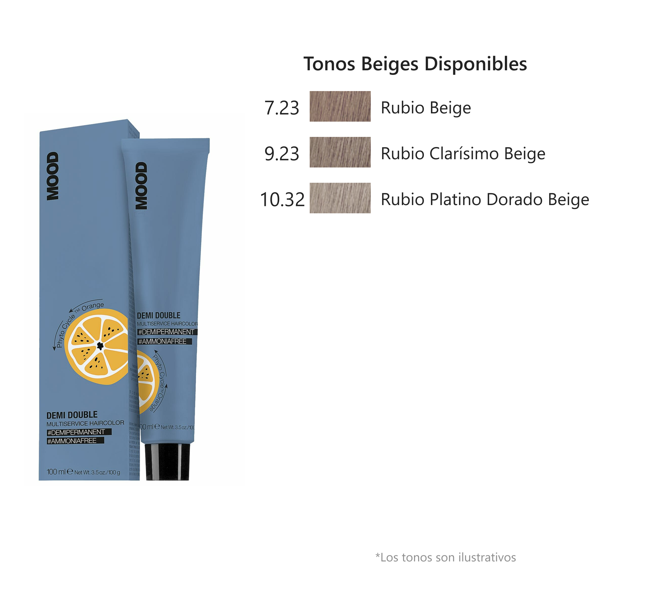 MOOD - TINTES DEMI DOUBLE, TONOS BEIGE