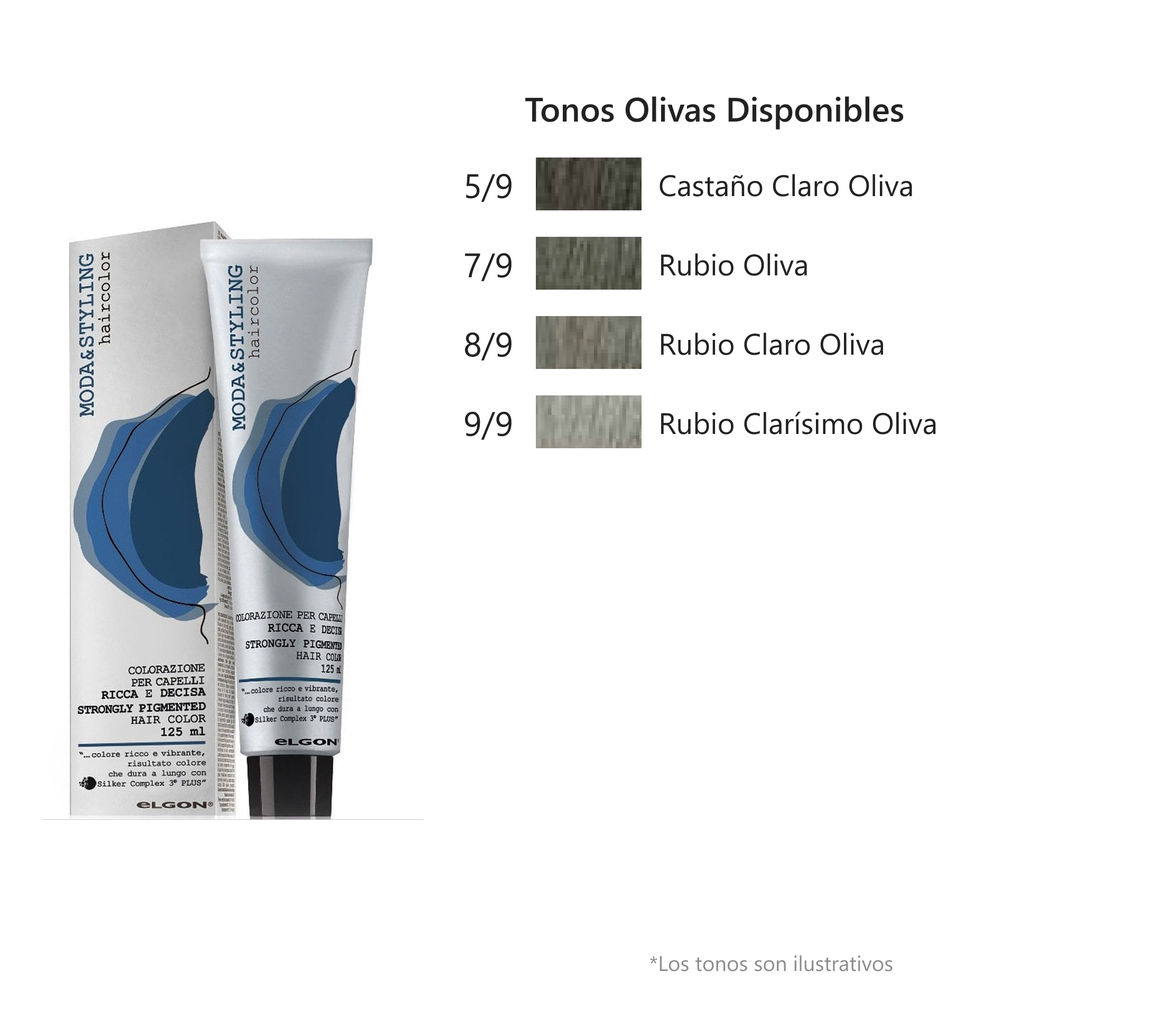 Elgon - Tintes Moda & Styling, Tonos Oliva